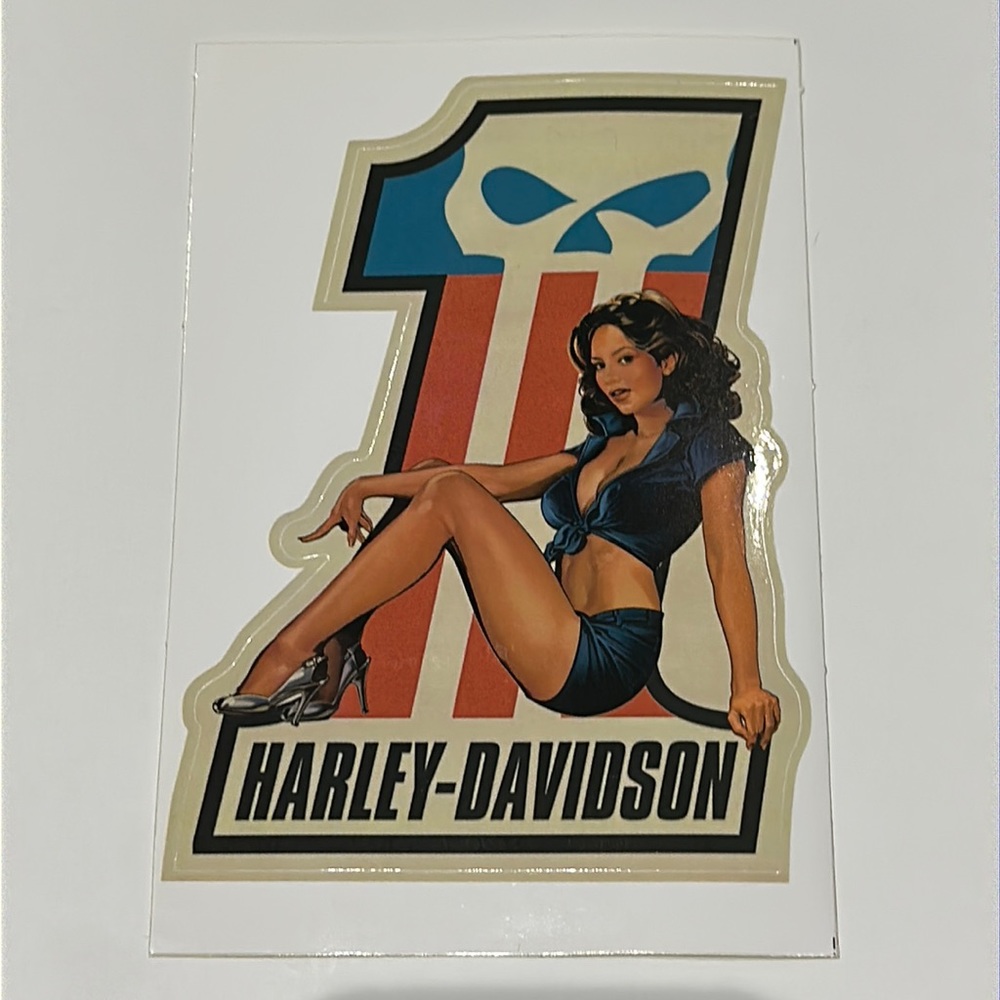 Harley-Davidson Vintage Pin Up Sticker